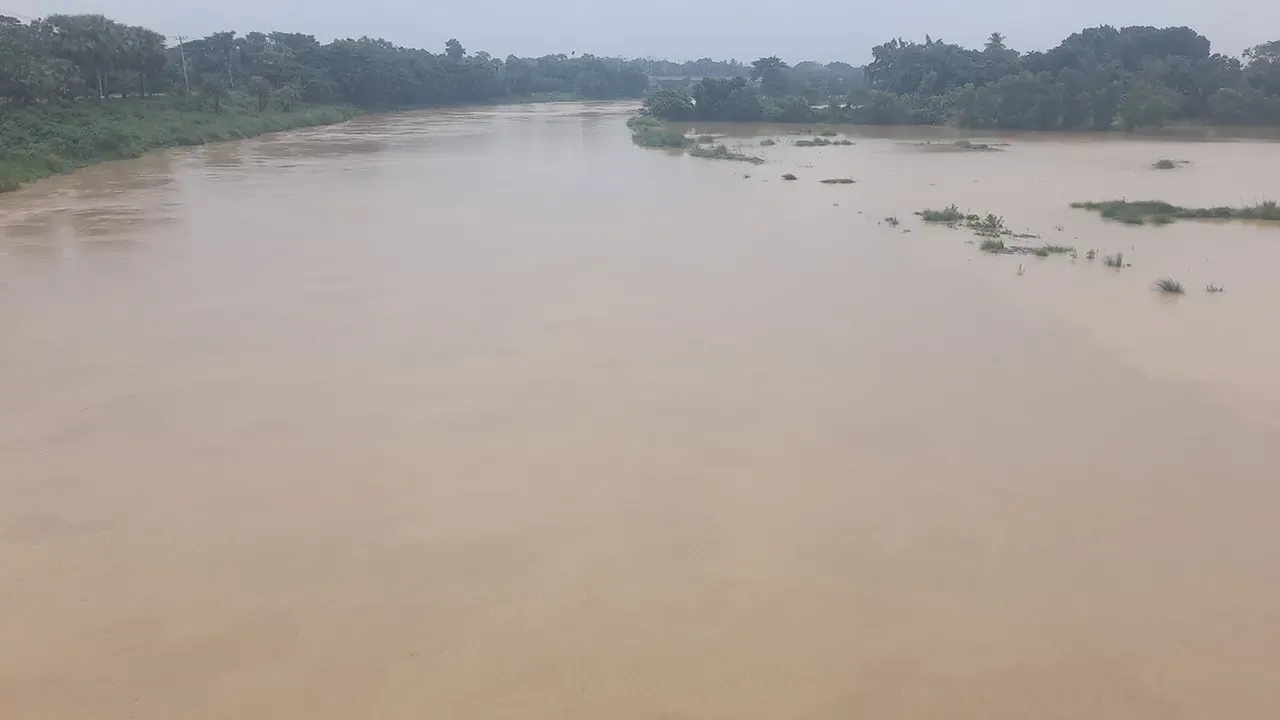 গোমতীর পানি বৃদ্ধি অব্যাহত, বন্যার আশঙ্কা