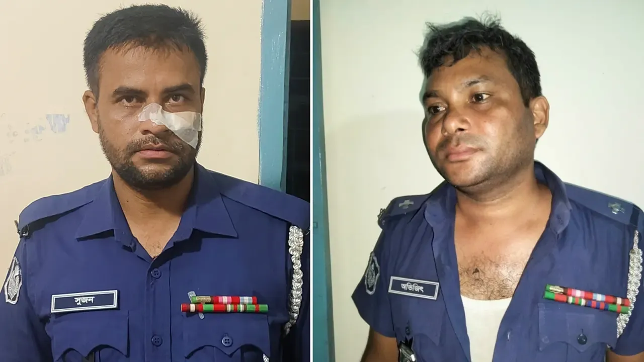হ্যান্ডকাফসহ আসামি ছিনতাই,আহত ২ পুলিশ