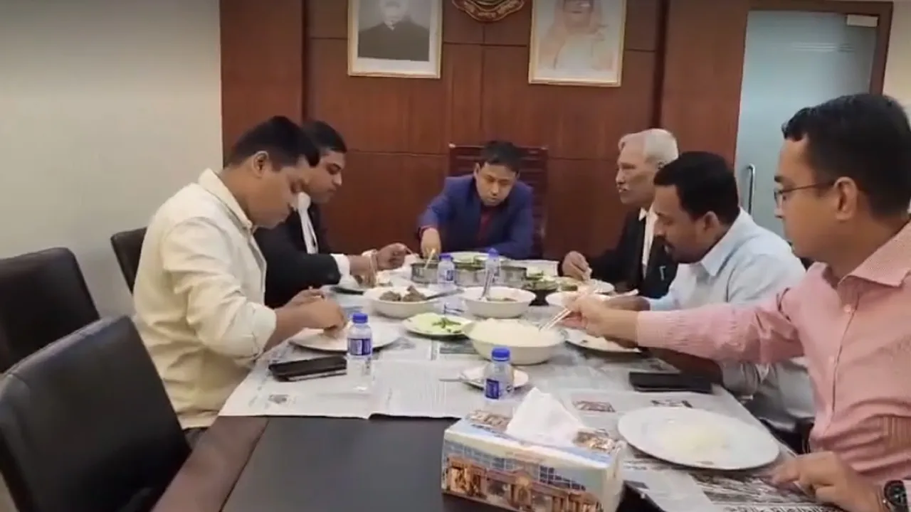 এবার ডিবি কার্যালয়ে ভাত খেলেন শাহজাহান ওমর