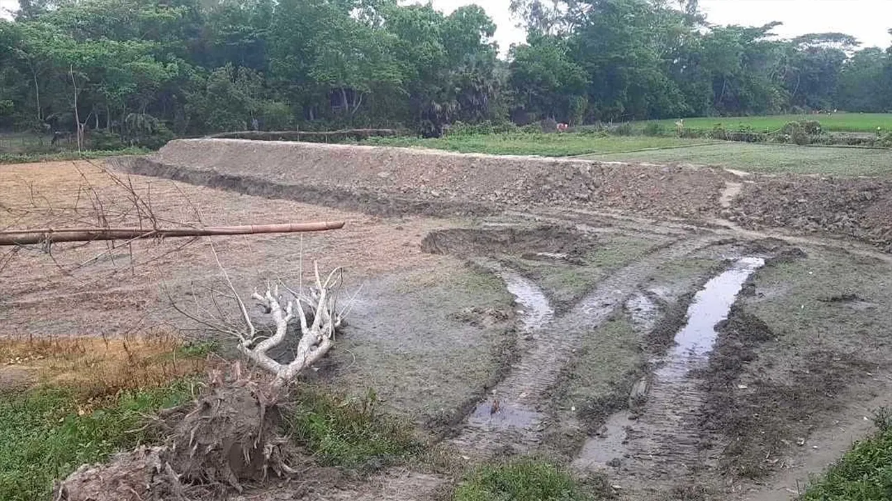 গভীর রাতে জেগে উঠল ‘গায়েবি রাস্তা’, এলাকাবাসী হতবাক