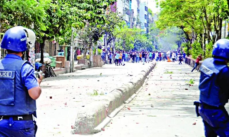 কিশোরগঞ্জে বিএনপি-পুলিশ সংঘর্ষ