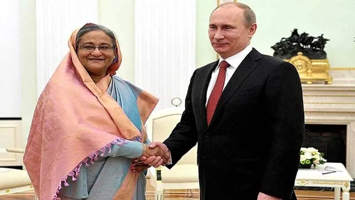 পুনরায় নির্বাচিত হওয়ায় পুতিনকে শেখ হাসিনার অভিনন্দন