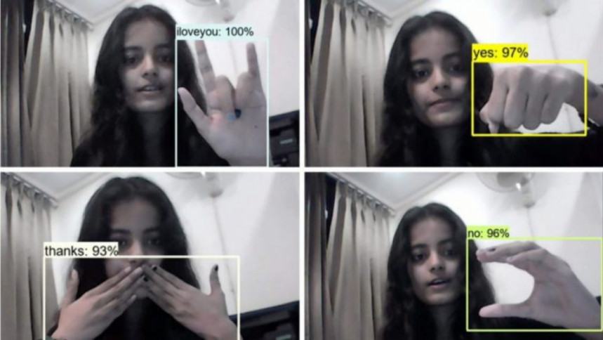Student in India develops AI model that turns sign language to English