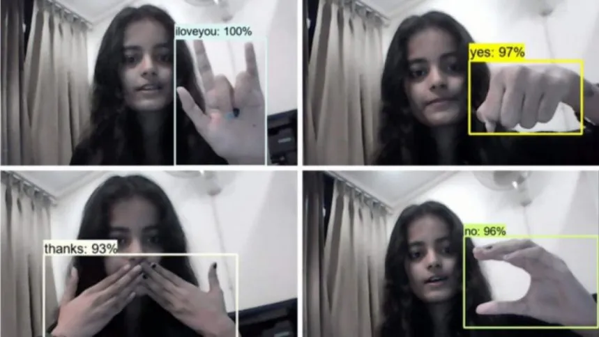Student in India develops AI model that turns sign language to English