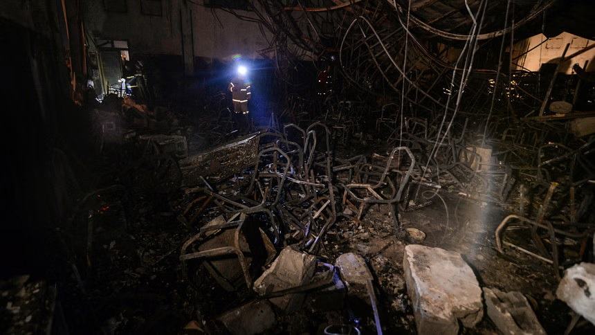 100 killed in fire during wedding at Iraq event hall