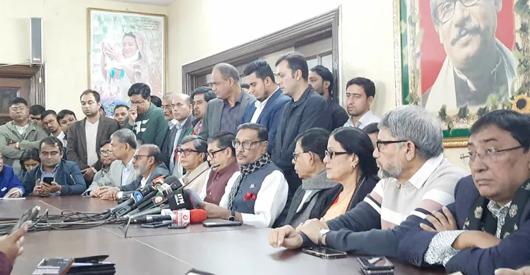 বিএনপি আন্দোলনে ব্যর্থ হয়ে লিফলেট বিতরণ করছে : ওবায়দুল কাদের