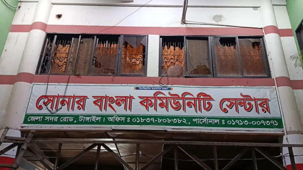 টাঙ্গাইলে কাদের সিদ্দিকীর বাসভবন ও গাড়ি ভাঙচুর