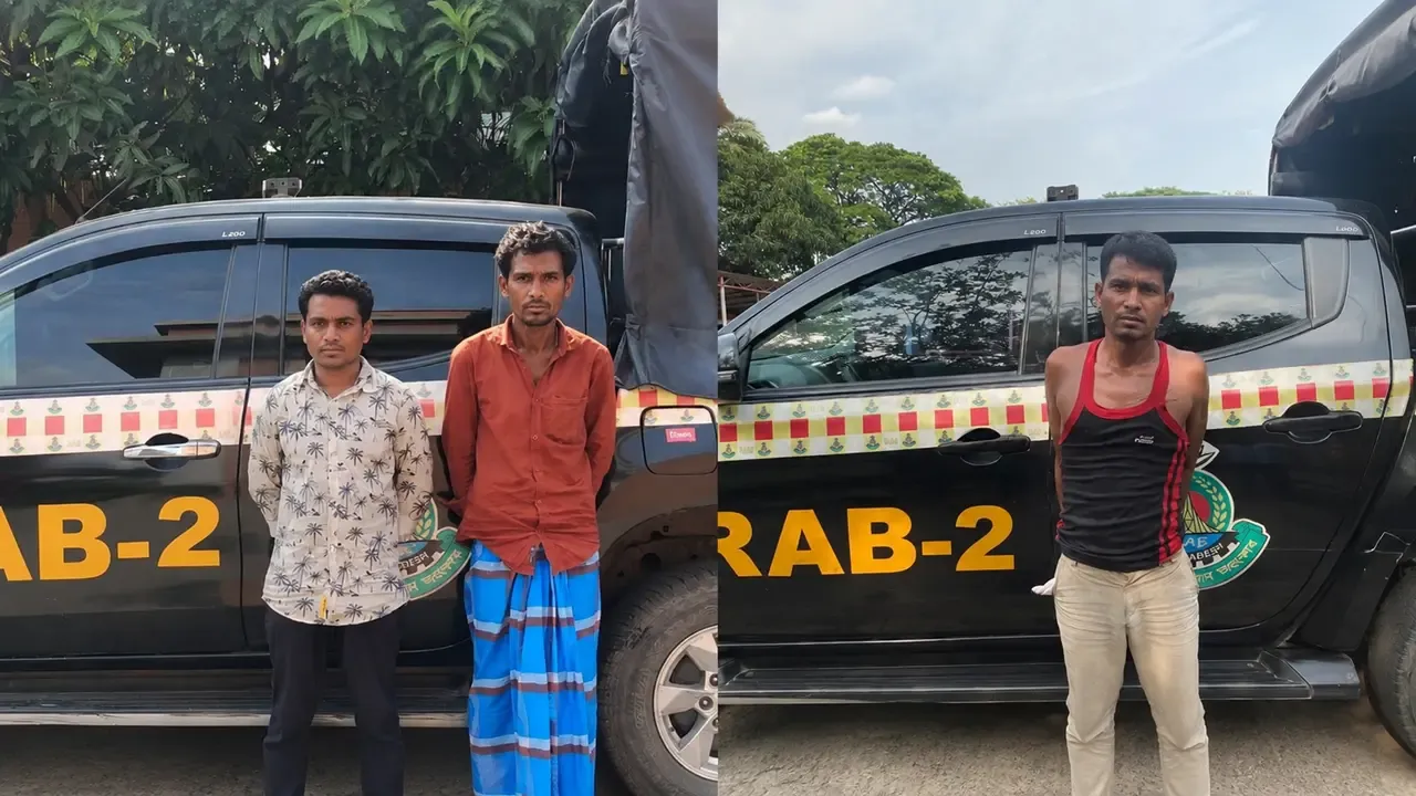 কব্জি কাটা গ্রুপের ধ্বংস কবিরসহ ৩ ছিনতাইকারী গ্রেপ্তার