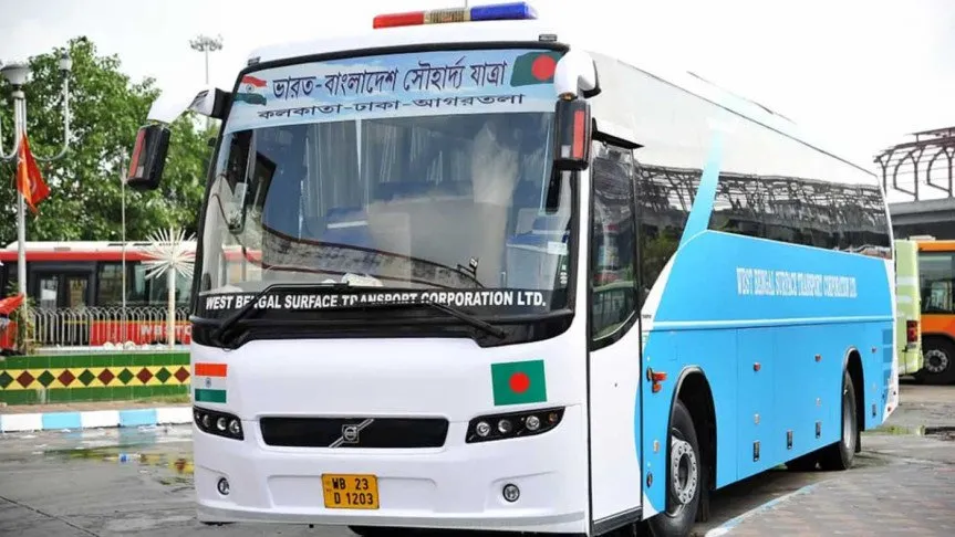 দুই বছর পর আবারও ঢাকা-কলকাতা বাস চালু