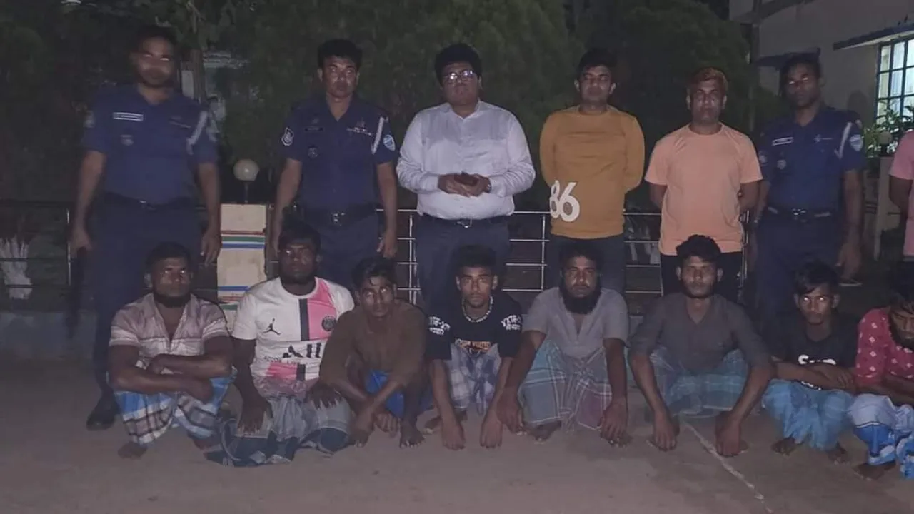 লক্ষ্মীপুরে মেঘনায় ইলিশ শিকারে নেমে কারাগারে ৭ জেলে