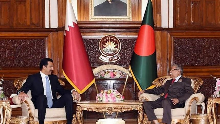 الرئيس يسعي إلي زيادة الاستثمارات من القطر