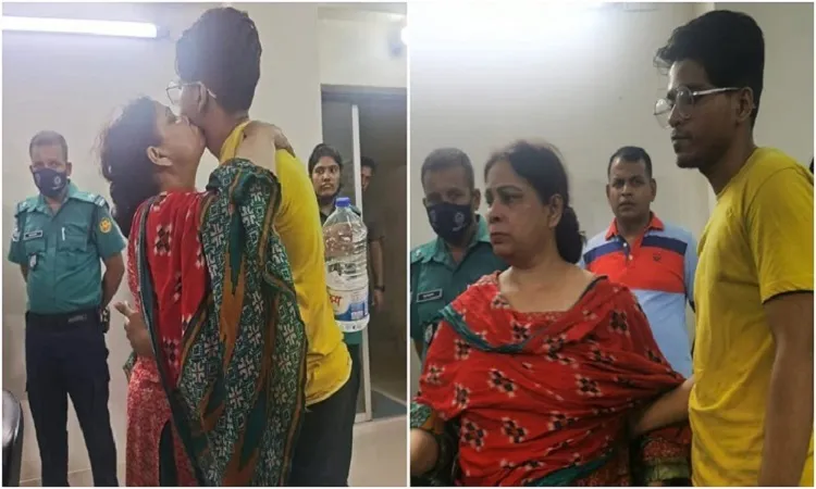 সরকারি কাজে বাধা দেয়া সেই মা-ছেলেকে ছেড়ে দিয়েছে পুলিশ