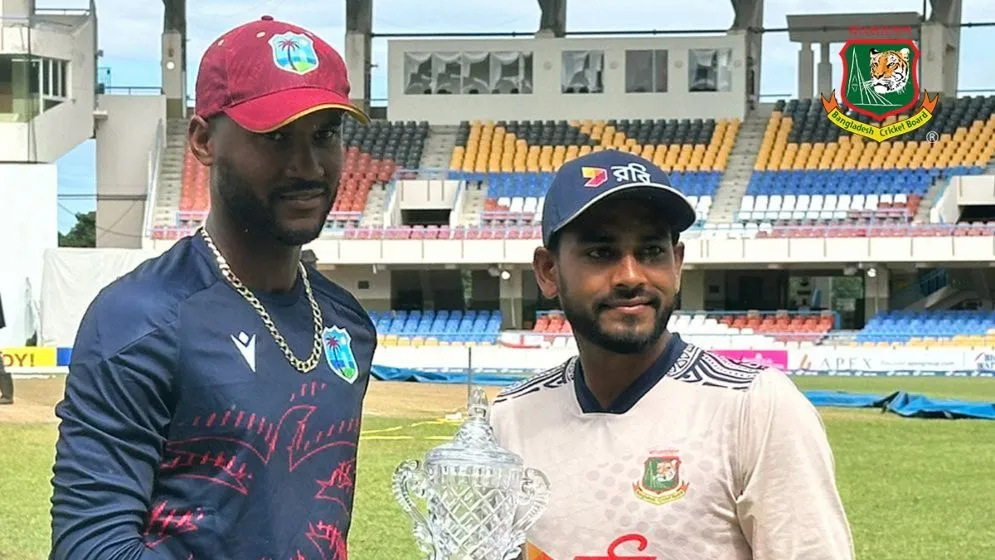 ভেজা মাঠের কারণে বাংলাদেশ-উইন্ডিজ টেস্টের টস বিলম্বিত