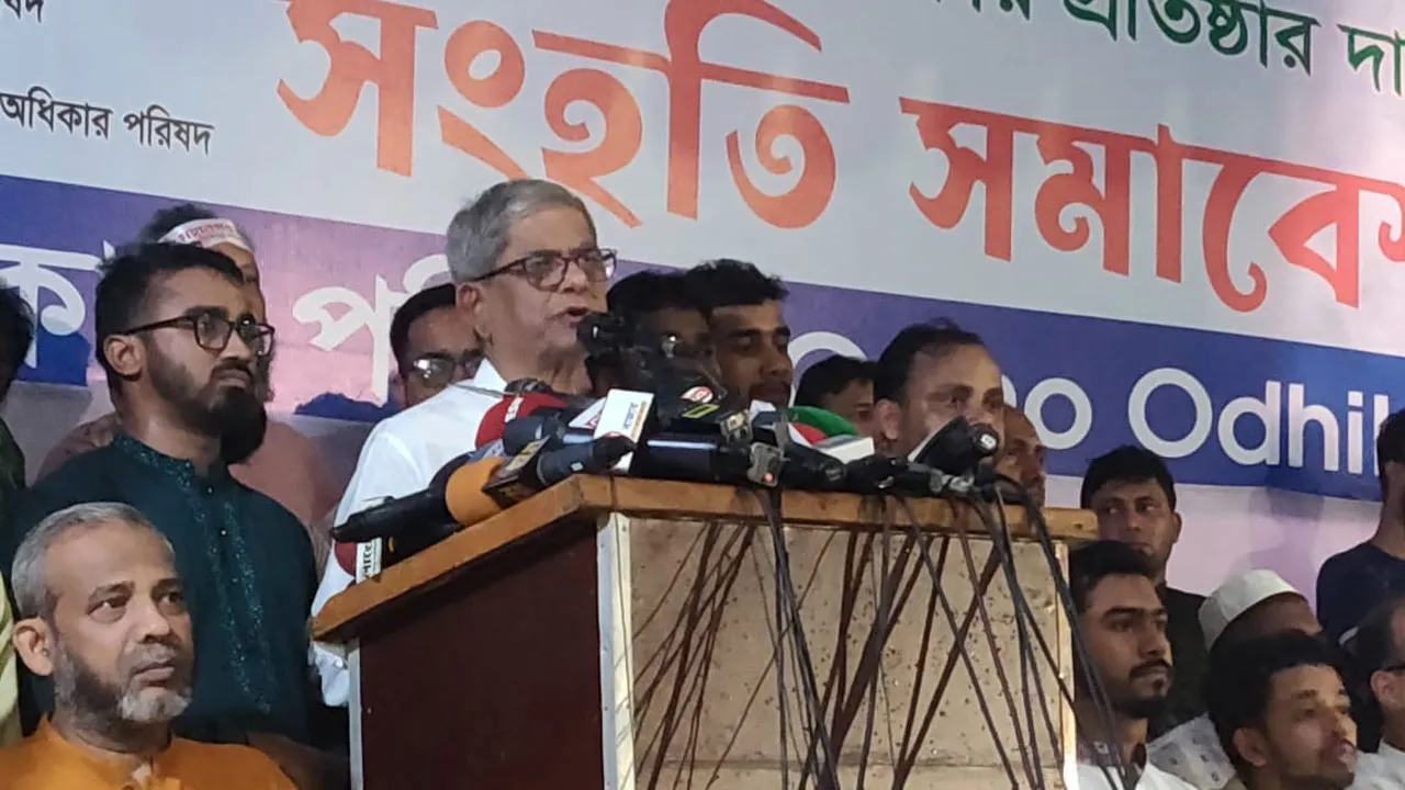 কতদিন টিকতে পারবেন, ক্ষমতা ছাড়তেই হবে : মির্জা ফখরুল