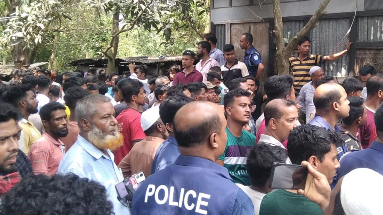 য়মনসিংহে ২ শিশুসহ মাকে গলা কেটে হ‍ত‍্যা
