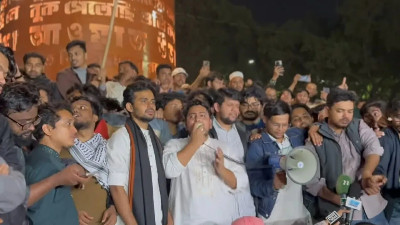 খুনিদের ফেরত না দিলে ভারতের সঙ্গে কোনো সম্পর্ক নয় : নাহিদ ইসলাম