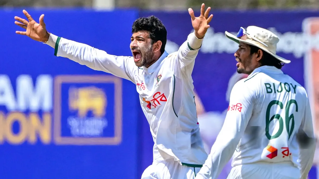 নাঈমের ৫ শিকারে লঙ্কানদের বিপক্ষে বাংলাদেশের লিড