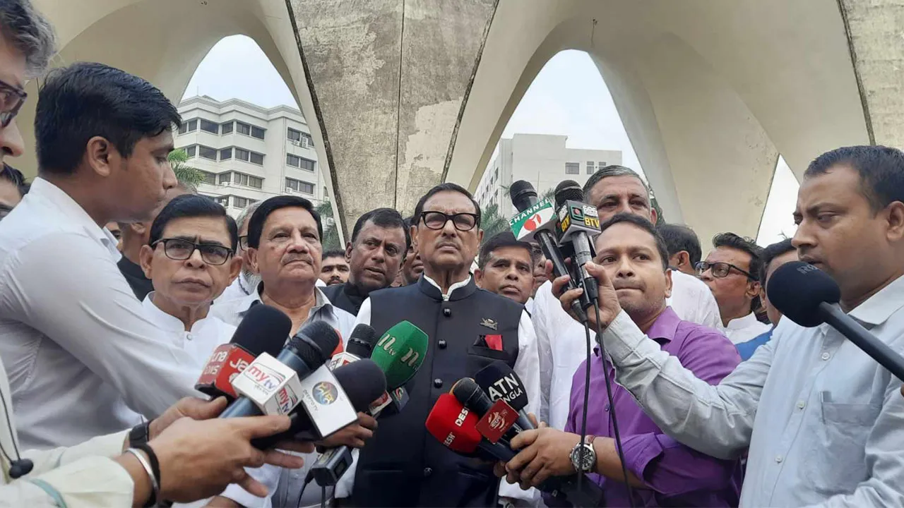 ক্ষমতায় যেতে বিদেশি প্রভুদের দাসত্ব করছে বিএনপি : ওবায়দুল কাদের
