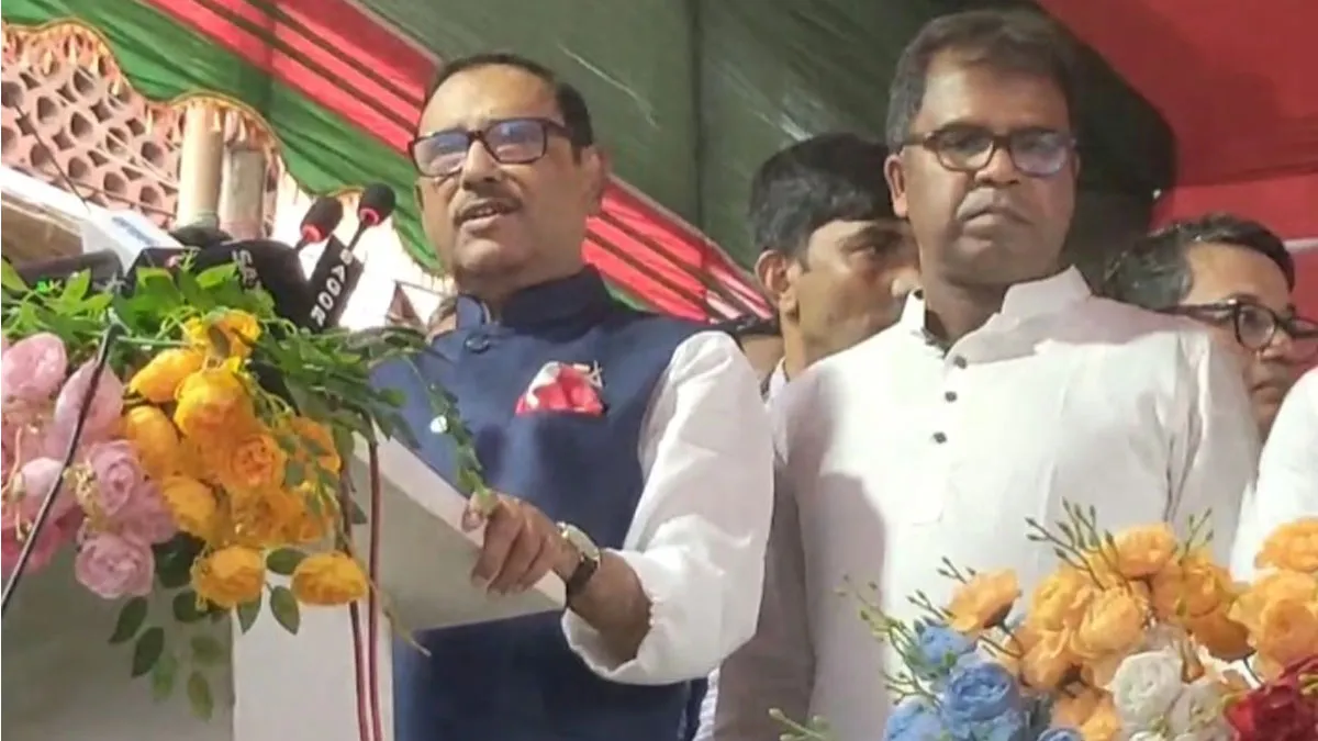 নিষেধাজ্ঞা দেয় যুক্তরাষ্ট্র আর ভয় দেখায় মির্জা ফখরুল : কাদের