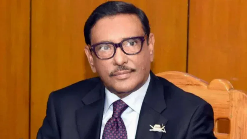 শনিবার দেশে ফিরবেন ওবায়দুল কাদের