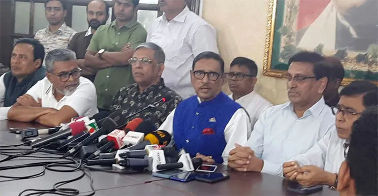 নেত্রীর নির্দেশ, শক্ত হয়ে রুখে দাঁড়ান : ওবায়দুল কাদের