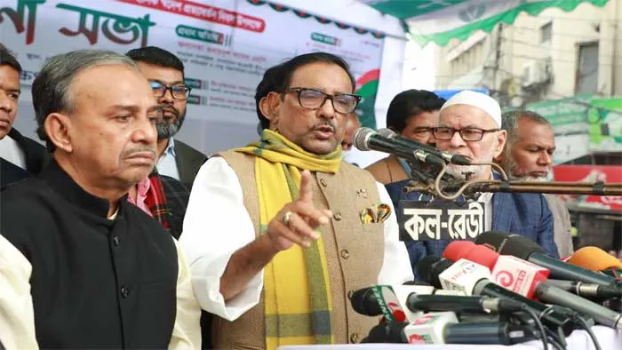 বিএনপির মাথা থেকে তিন ভূত নামাতে বললেন ওবায়দুল কাদের