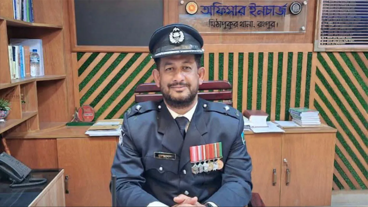 মিঠাপুকুর থানার ওসি নুরুজ্জামানের বিরুদ্ধে দুর্নীতির অভিযোগ