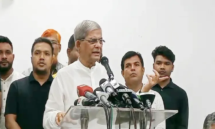 আমেরিকার স্যাংশনে সরকারের হাঁটু কাঁপছে: মির্জা ফখরুল