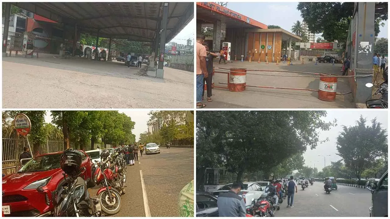 জ্বালানি তেলের অপেক্ষা, আজও দীর্ঘ লাইন