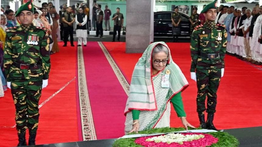 AL's 74th founding anniversary: PM pays homage to Bangabandhu