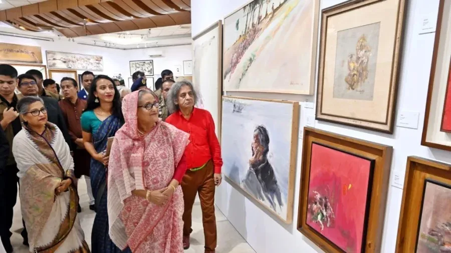 PM Hasina opens Shahabuddin’s special arts exhibition in city