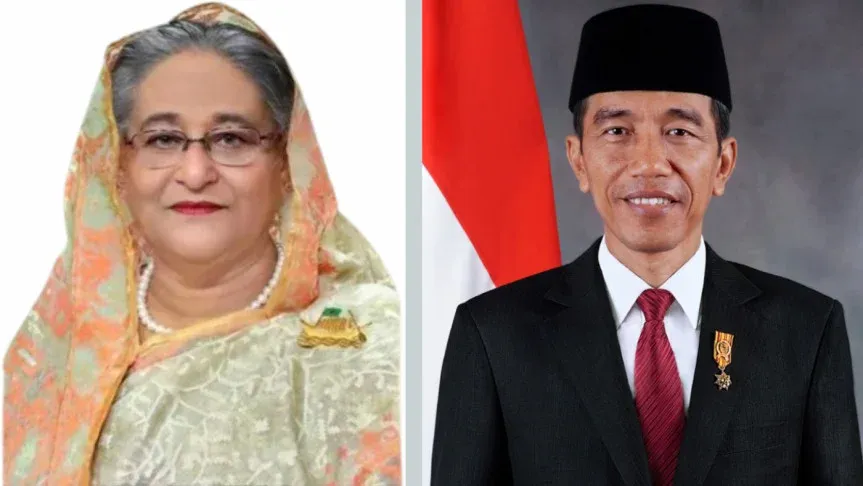 শেখ হাসিনাকে ইন্দোনেশিয়ার প্রেসিডেন্টের অভিনন্দন