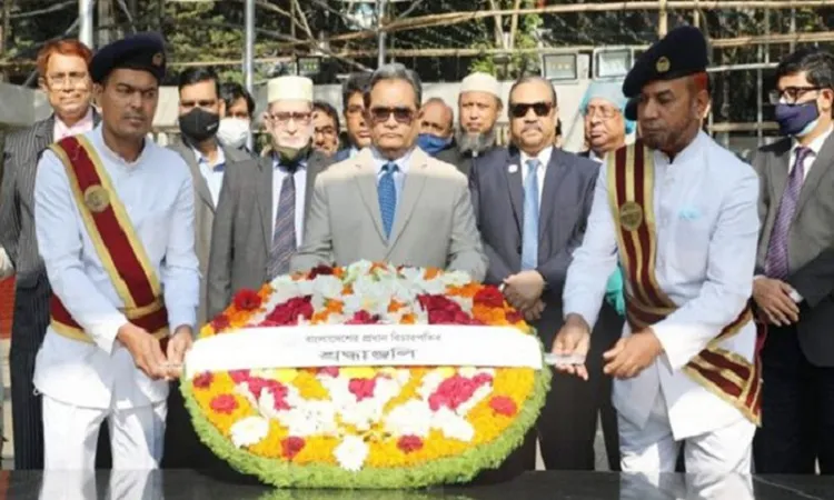 বঙ্গবন্ধু আমাদের মনে জীবিত আছেন: নবনিযুক্ত প্রধান বিচারপতি