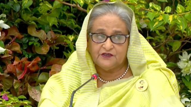 সংবাদ সম্মেলনে প্রধানমন্ত্রী শেখ হাসিনা
