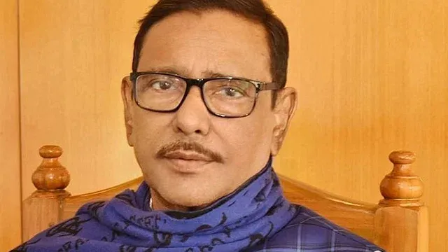 লন্ডন থেকে বার্তা দেওয়া হয়েছে গুপ্তহত্যার দিকে তারা যাবে: ওবায়দুল কাদের