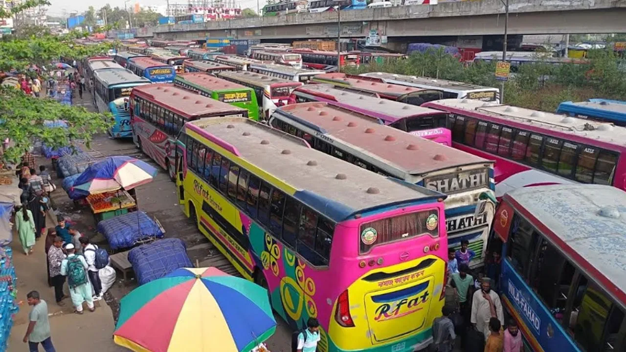 গাজীপুরে যানবাহনের জটলা, ৮ কিলোমিটারে ধীরগতি