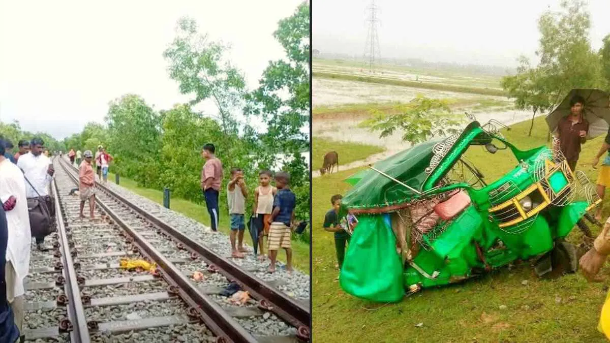 রামুতে ট্রেনের ধাক্কায় চালকসহ নিহত ৪