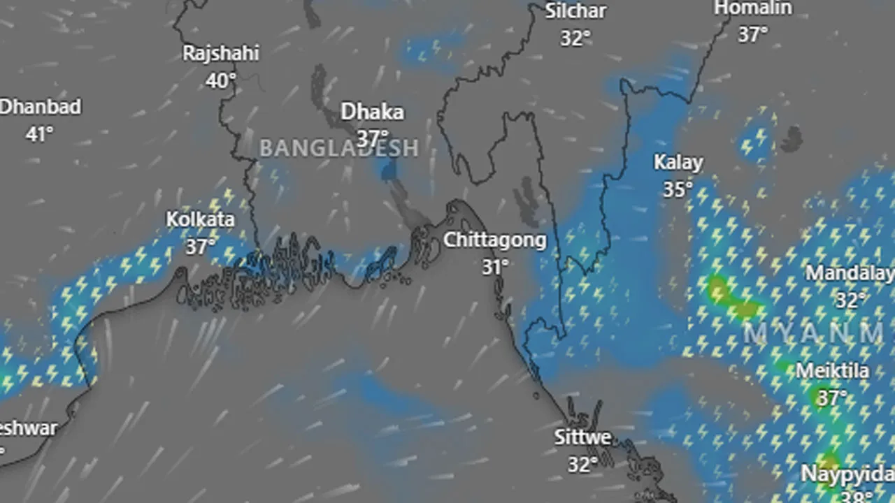 তীব্র বজ্রপাত, কালবৈশাখী ও শিলাবৃষ্টির আশঙ্কা