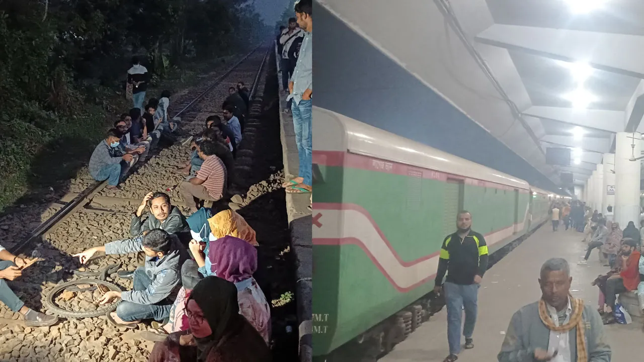 Railway blockade in Rajshahi again, schedule of 6 trains disrupted