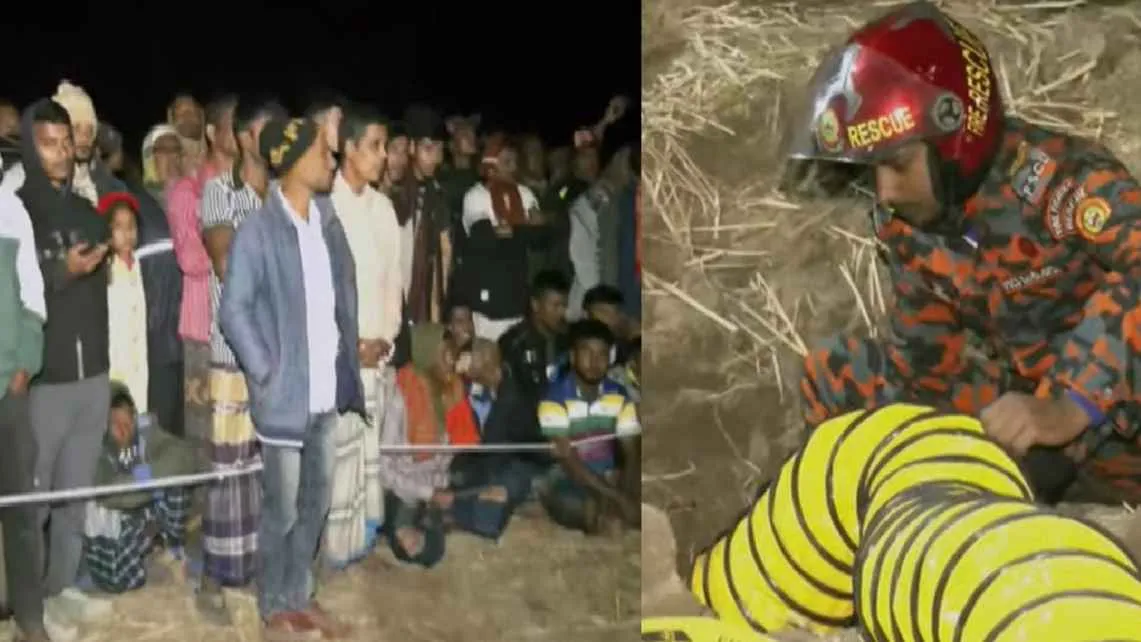 নলকূপের পাইপে আটকা শিশু, মিলছে সাড়াশব্দ