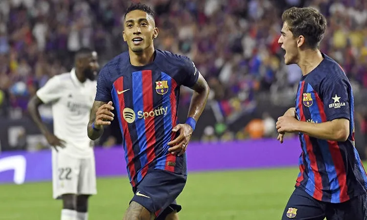 Raphinha strikes again as Barca beat Madrid