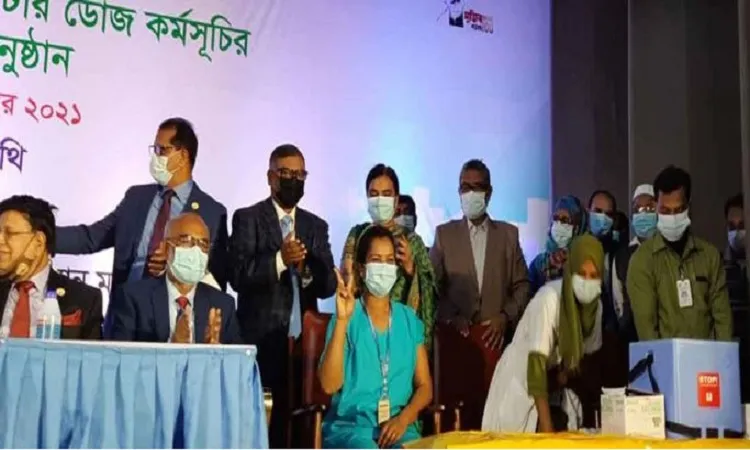 সেই রুনুকে দিয়েই বুস্টার ডোজ কার্যক্রম শুরু