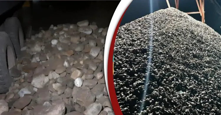 ভোলাগঞ্জের লুট হওয়া সাদা পাথর ডেমরায় জব্দ