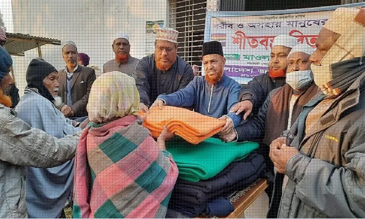 উত্তরাঞ্চলে শীতার্ত অসহায় মানুষের মাঝে  জামায়াতের শীতবস্ত্র বিতরণ