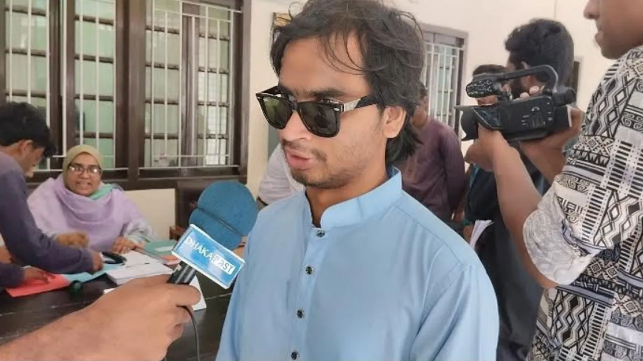 রাকসু নির্বাচনে লড়বেন দৃষ্টি প্রতিবন্ধী নাঈম হোসেন