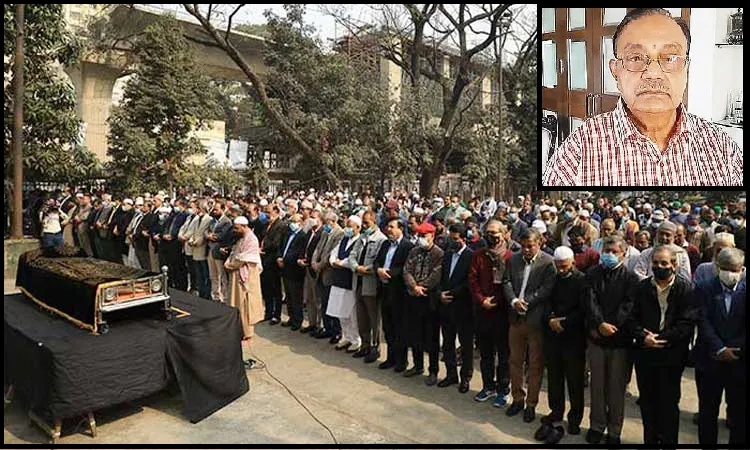 একুশে পদকপ্রাপ্ত সাংবাদিক রিয়াজ উদ্দিনের জানাজা অনুষ্ঠিত