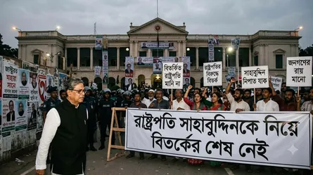 বিদায়ী রাষ্ট্রপতি সাহাবুদ্দিনকে নিয়ে বিতর্কের শেষ নেই