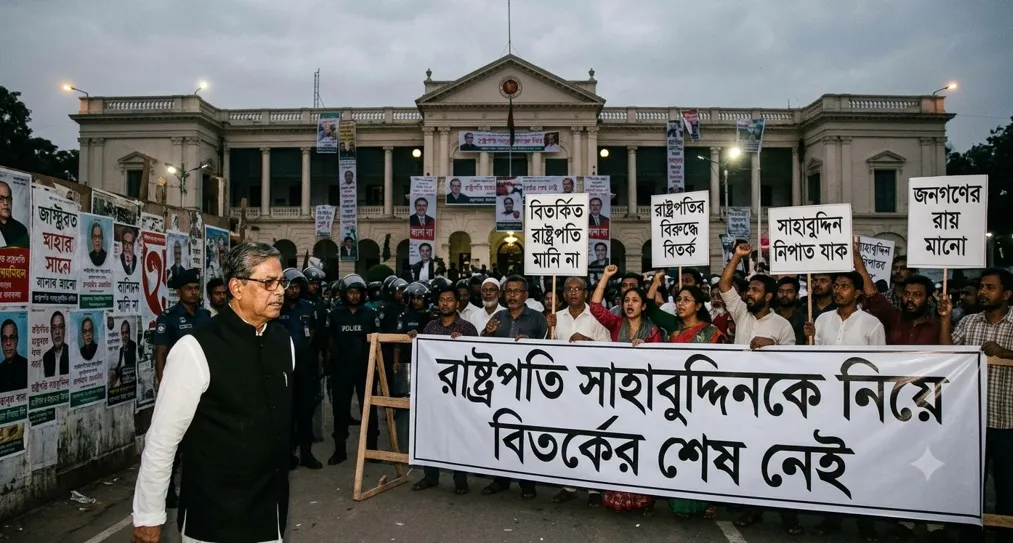 বিদায়ী রাষ্ট্রপতি সাহাবুদ্দিনকে নিয়ে বিতর্কের শেষ নেই
