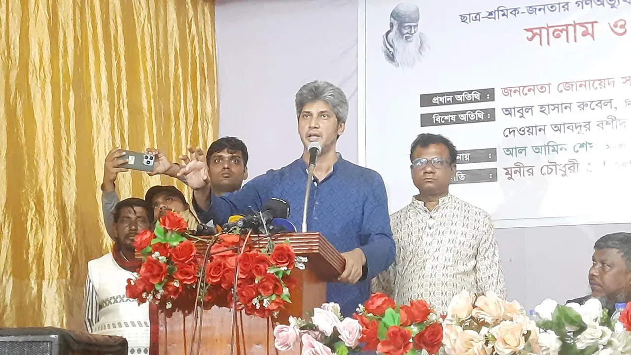 অন্তর্বর্তী সরকারের ব্যর্থ হওয়ার কোনো সুযোগ নেই : জোনায়েদ সাকি