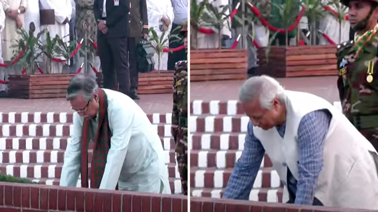 স্মৃতিসৌধে রাষ্ট্রপতি ও প্রধান উপদেষ্টার শ্রদ্ধা